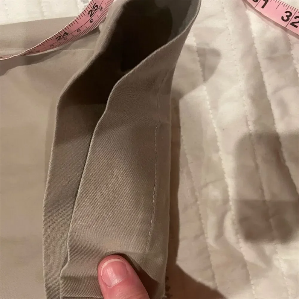 Brooks Brothers Men's Beige Chino Pants Size 33x30 Stretch Straight Leg - Picture 7 of 14